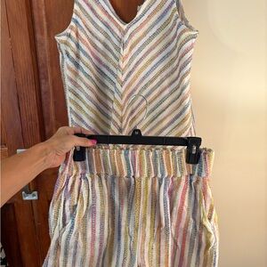 Colorful Striped Sleeveless Dress